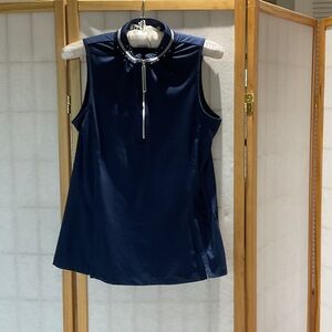 Jamie Sadock Midnight Blue Sleeveless top
